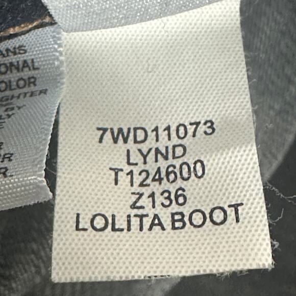 Lucky Brand Lolita Bootcut Jeans Womens 4 Dark Wash Stretch Faded Western Y2K - Picture 10 of 10